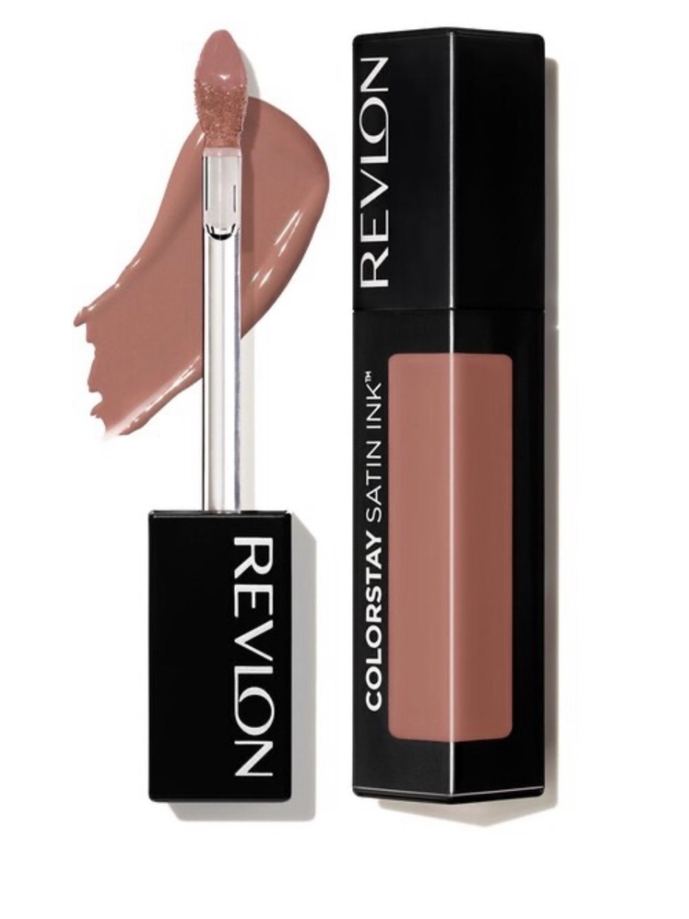 Revlon Satin Ink Liquid Lipstick - Warm Nude, Shade 001 Your Go To - Picture 4 of 4